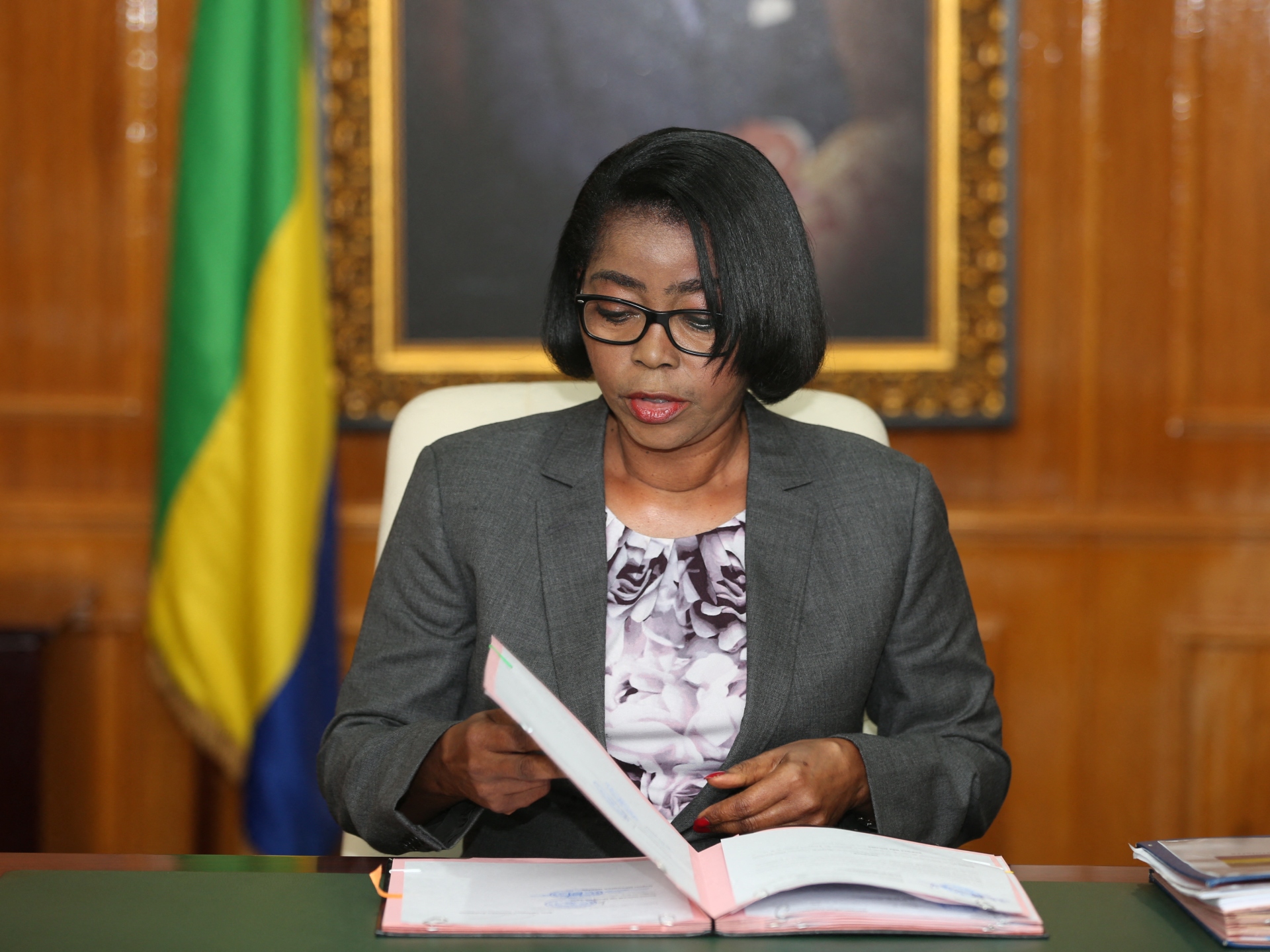 Gabon names first female vice president and new prime minister